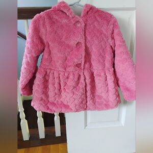 First Impressions Pink Heart Toddle Jacket